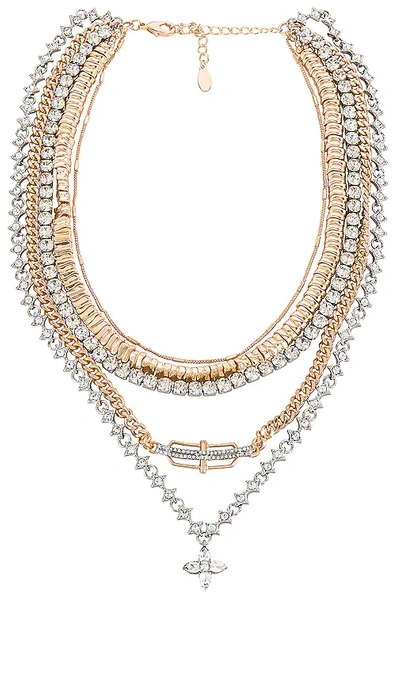 8 Other Reasons Camilla Layered Necklace In Metallic Gold