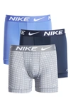 Nike Assorted 3-pack Boxer Briefs In Sapphire/ Obsidian