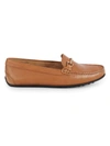 Saks Fifth Avenue Women's Leather Driving Bit Loafers In Tan