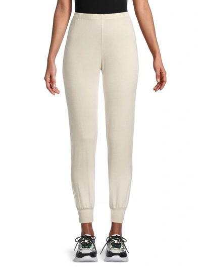 Tiana B Women's Elastic Pull-on Pants In Stone