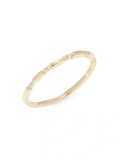 Saks Fifth Avenue Women's 14k Yellow Gold & Diamond Ring