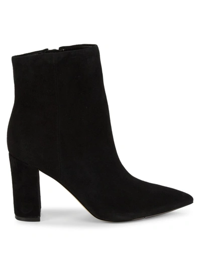 Marc Fisher Ltd Women's Ulani Suede Heeled Booties In Black