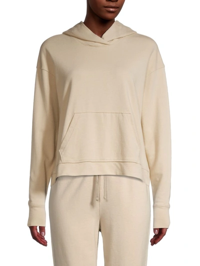 James Perse Cotton Hoodie In Toast