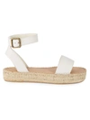 SOLUDOS WOMEN'S CADIZ LEATHER ESPADRILLE SANDALS