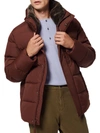 Marc New York Men's Horizon Faux Fur-trimmed Down Puffer Jacket In Oxblood