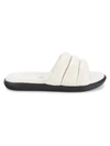 Marc Fisher Ltd Women's Yessy Quilted Leather Slides In Ivory