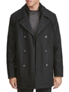 Marc New York Men's Burnett Double-breasted Wool-blend Coat Jacket In Black