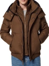 Marc New York Phoenix Water Resistant Down & Feather Coat In Cappuccino
