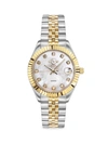GV2 WOMEN'S NAPLES TWO-TONE STAINLESS STEEL, MOTHER-OF-PEARL & DIAMOND BRACELET WATCH