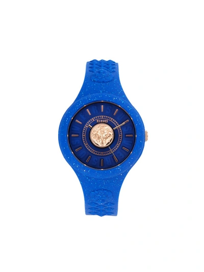 Versus Women's 39mm Silicone & Stainless Steel Watch In Blue