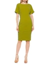 Alexia Admor Women's Jacqueline Rolled-cuff Sheath Dress In Sage