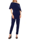 Alexia Admor Women's Draped One-shoulder Jumpsuit In Navy