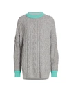 FREE PEOPLE WOMEN'S OLYMPIA CABLE-KNIT OVERSIZED SWEATER