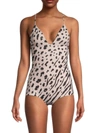 VALENTINO WOMEN'S ANIMAL-PRINT ONE-PIECE SWIMSUIT