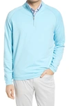 Peter Millar Drirelease® Natural Touch Quarter-zip Performance Pullover In Island Blue