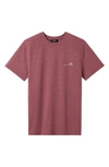 Apc Logo Graphic Tee In Bordeaux