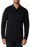 Swet Tailor Mindful Button-down Shirt In Black