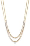 NADRI FROST LAYERED NECKLACE