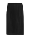 Saint Laurent High-waist Velvet Pencil Skirt In Black