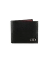 Ferragamo Revival Bi-fold Leather Wallet In Nero