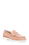 Santoni Funnel Loafer In Light Brown