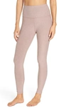 Beyond Yoga Spacedye Caught In The Midi High Waisted Legging In Wild Wisteria/ Brazen Blush