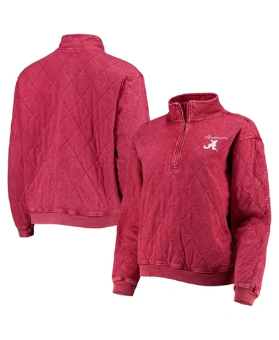 Gameday Couture Women's Crimson Alabama Crimson Tide Unstoppable Chic Quilted Quarter-zip Jacket