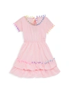 Little Peixoto Kids' Little Girl's & Girl's Nissi Pom-pom Dress In Rose