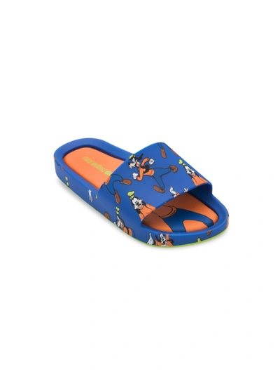 Mini Melissa Kids' Pluto Scented Rubber Slide Sandals In Синий