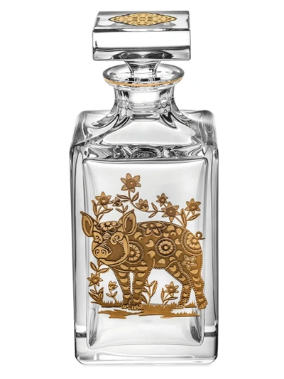 Vista Alegre Golden Pig Whiskey Decanter