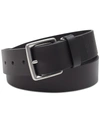 CALVIN KLEIN JEANS MEN'S LEATHER BELT WITH KEEPER RING