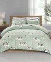 JLA HOME TRUE NORTH BY SLEEP PHILOSOPHY COZY FLANNEL 3-PC. DUVET COVER SET, KING/CALIFORNIA KING