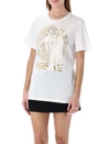 VERSACE GOLD-TONE MEDUSA T-SHIRT