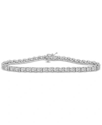 Macy's Diamond Tennis Bracelet (2 Ct. T.w.) In 14k White Gold