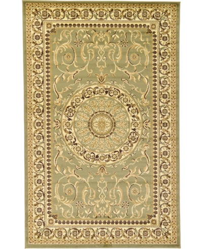 Bayshore Home Belvoir Blv2 5' X 8' Area Rug In Light Green