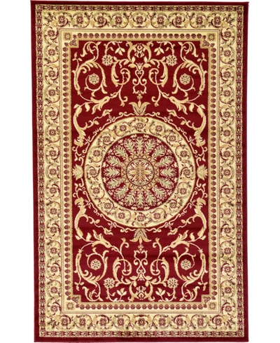 Bayshore Home Belvoir Blv2 5' X 8' Area Rug In Red