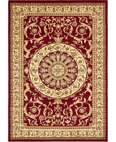 Bayshore Home Belvoir Blv2 8' X 11' 4" Area Rug In Red
