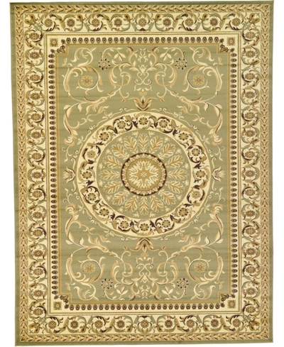 Bayshore Home Belvoir Blv2 9' X 12' Area Rug In Light Green