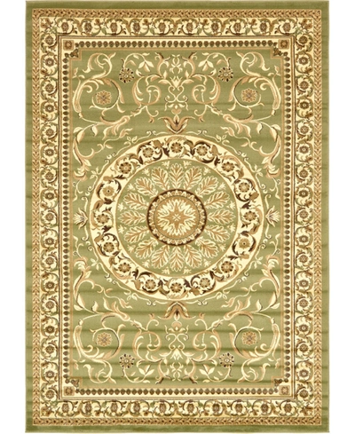 Bayshore Home Belvoir Blv2 8' X 11' 4" Area Rug In Light Green