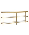 Hudson & Canal Alexis 64" Console Table In Brass