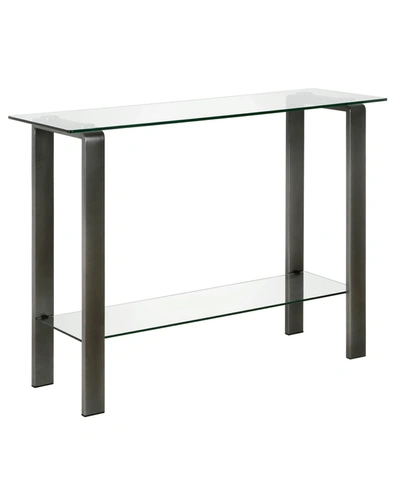Hudson & Canal Asta 42" Console Table In Gunmetal Gray