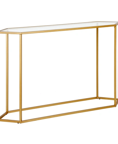 Hudson & Canal Beck Accent Table, 48" X 12" In Brass