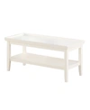 CONVENIENCE CONCEPTS LEDGEWOOD COFFEE TABLE WITH SHELF