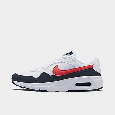 Nike Big Kids' Air Max Sc Casual Shoes In White/university Red/obsidian