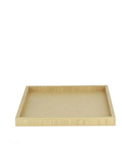 Bottega Veneta Oak Wood Tray In Pergamena