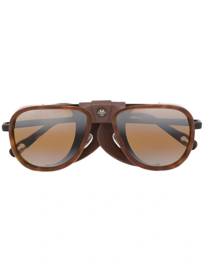 Vuarnet Glacier 2111 Tinted Sunglasses In Brown
