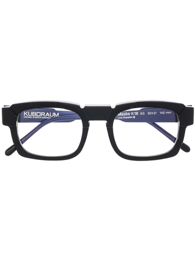 Kuboraum Square-frame Glasses In Black