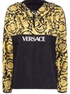 Versace Barocco Logo-print Track Jacket In Black