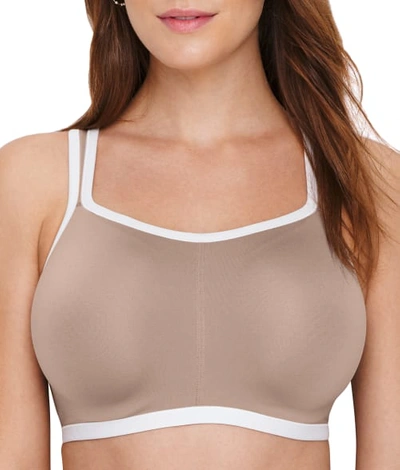 Natori Yogi Underwire Sports Bra In Cinder,coconut