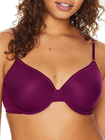 On Gossamer Next To Nothing T-shirt Bra In Beet Root